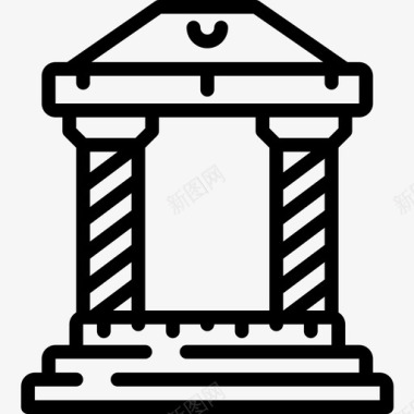 希腊神庙希腊神话19直系图标图标
