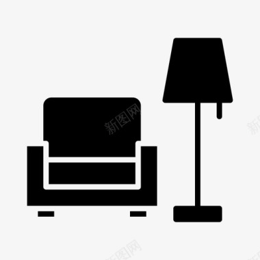 沙发客厅座椅图标图标