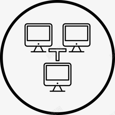 信图片内部网通信连接图标图标