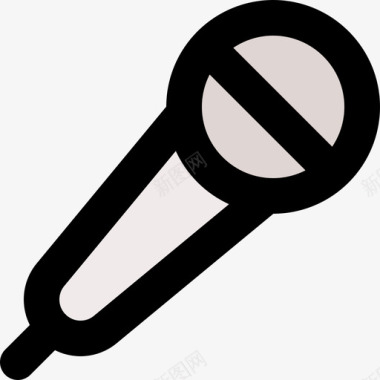 种植技术1图标麦克风技术设备1线性颜色图标图标