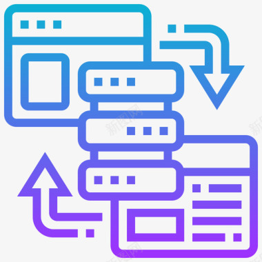 堆栈交换数据交换项目管理30梯度图标图标