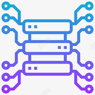菱格渐变服务器数据库管理1渐变图标图标