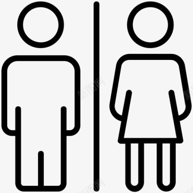 洗手间标志洗手间女厕所卫生间图标图标
