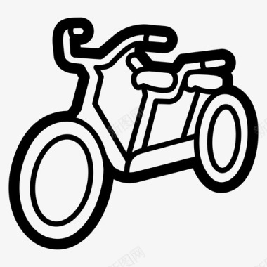 串联自行车串联自行车图标图标