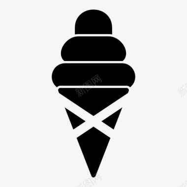 冰淇淋饮料凉图标图标