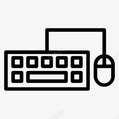 键盘和鼠标设备编程图标图标
