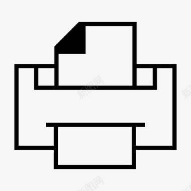 印刷背景打印机办公室打印机印刷图标图标