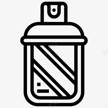 喷雾瓶罐颜色图标图标