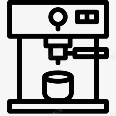 咖啡机免抠图片咖啡机咖啡冰块图标图标