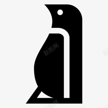 动物企鹅动物鸟图标图标
