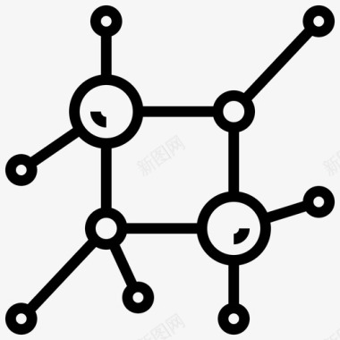 聚合物纳米化学聚合物图标图标