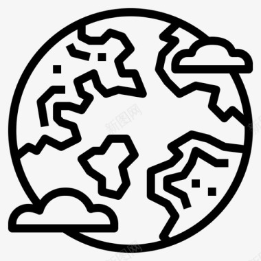 地球星球世界图标图标