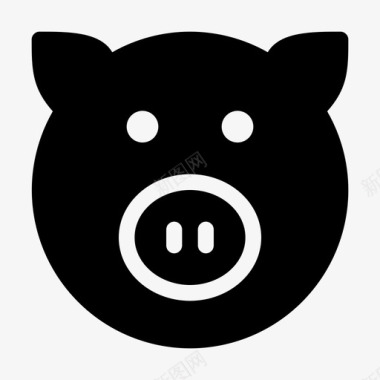 猪小猪猪肉图标图标