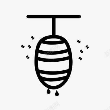蜂房食品蜂蜜原料图标图标