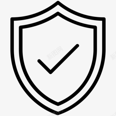 保护安全盾网络安全防御图标图标