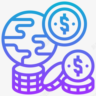 梦想基金基金储蓄和投资14梯度图标图标