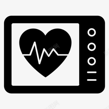 心电图心电图心脏护理心脏健康图标图标