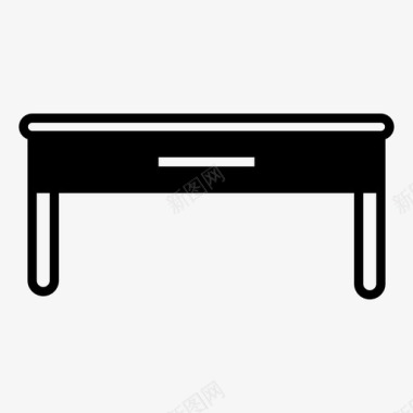 工作场所桌子装饰家具图标图标