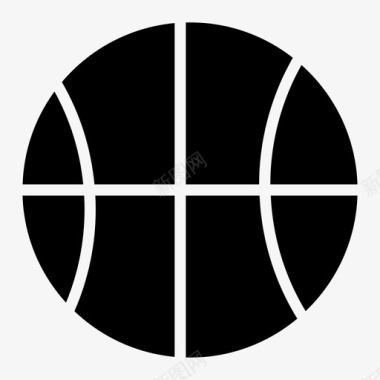 篮球运动配件运动球图标图标