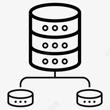 服务成效分析数据库数据中心数据网络图标图标