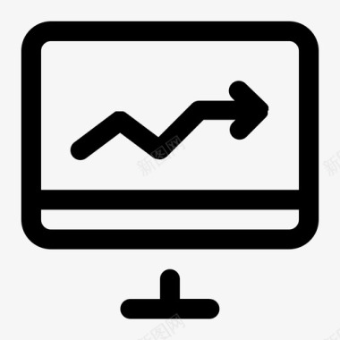 钻石数字统计学商业计算机图标图标