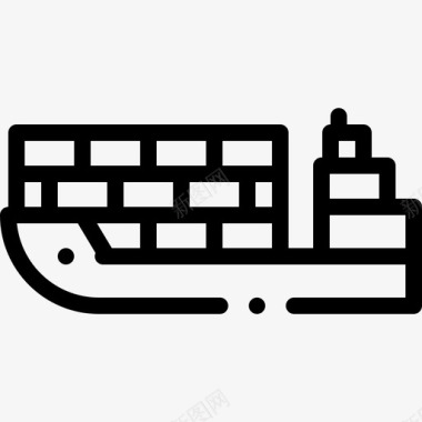 集装箱船25号水手直航图标图标