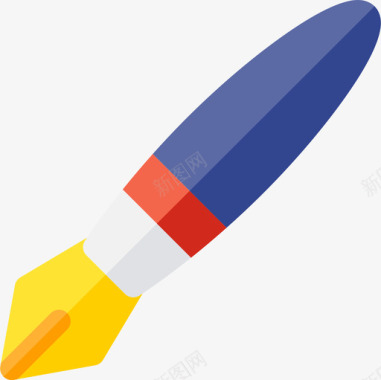 水笔自来水笔教育228扁平图标图标