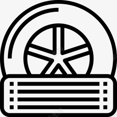 玛吉斯轮胎标志1号汽车直线轮胎图标图标