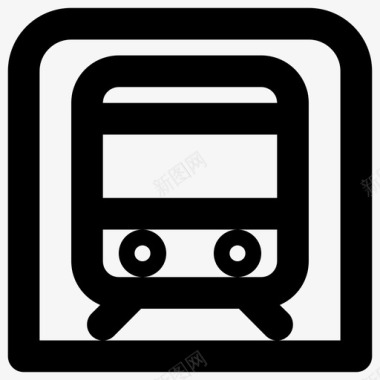 公交地铁标识地铁公共交通火车图标图标