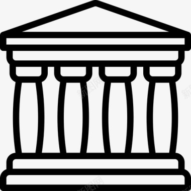 希腊神庙希腊神话19直系图标图标