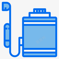 蓝色杀虫剂杀虫剂园艺91蓝色图标高清图片