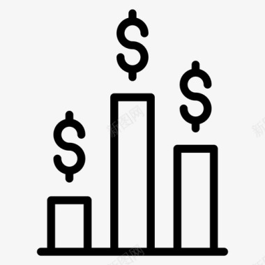 收益稳健收益图表增长图标图标