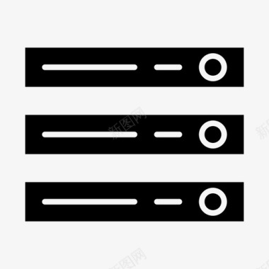 矢量服务器服务器连接链接图标图标