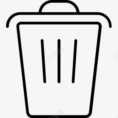 垃圾删除图标垃圾箱办公室工具图标图标