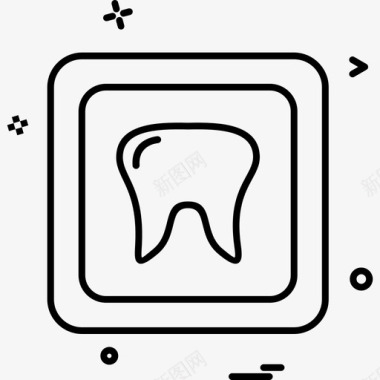 刷牙齿医学健康牙齿图标图标