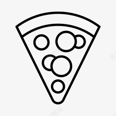 餐饮标志披萨片餐饮吃图标图标