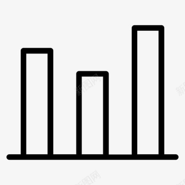 矢量数据分析图标条形图数据分析图表图标图标