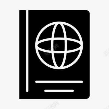 护照国际旅游图标图标