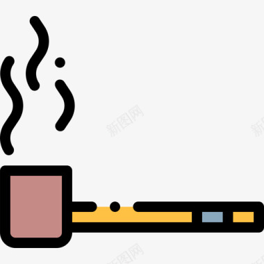 烟斗水手26线型颜色图标图标