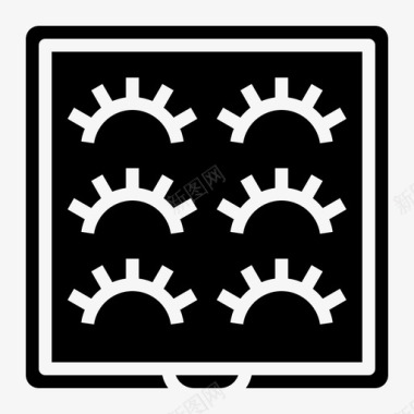 睫毛美容美发9填充图标图标