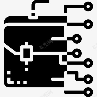 数字77公文包数字商务2实心图标图标