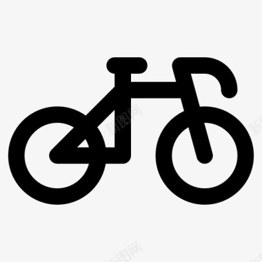 自行车骑乘交通工具图标图标