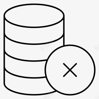 矢量服务器服务器取消数据库图标图标