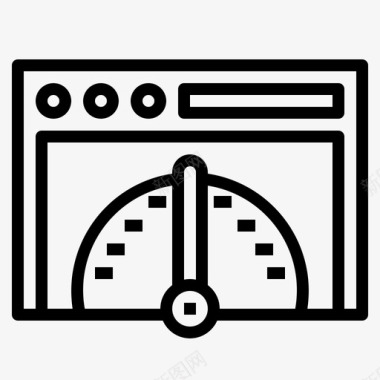 矢量服务器服务器带宽数据图标图标