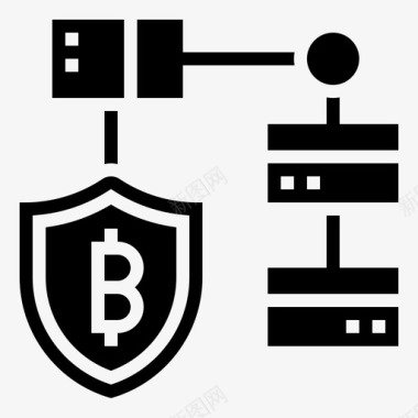 互联网区块链区块链加密货币84字形图标图标