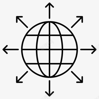 全球网络分支网络全球连接图标图标