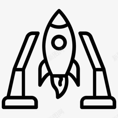 火箭发射航天飞机宇宙飞船图标图标