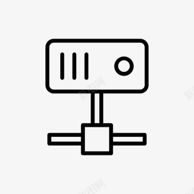 矢量服务器服务器数据服务器框架图标图标