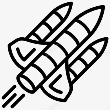 火箭火箭发射航天飞机图标图标