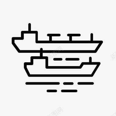 石油运输货物海运图标图标
